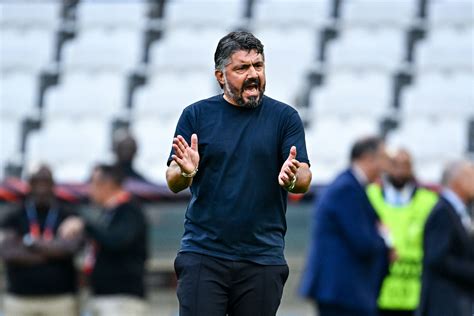 Om La R Action De Gattuso Apr S Sa Premi Re Victoire Foot