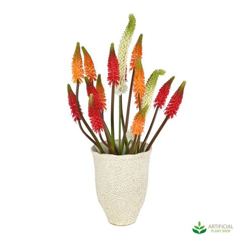 Hot Poker Flower Arrangement 85cm