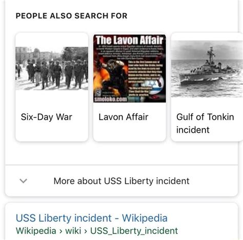 USS Liberty incident - Wikipedia Wikipedia > wiki > USS_Liberty ...