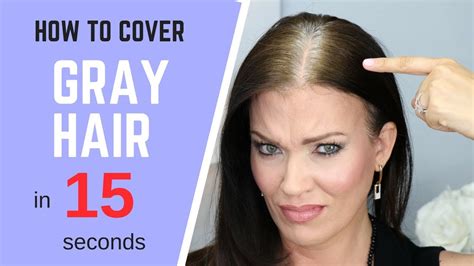 How To Cover Gray Hair In Seconds Without Coloring Your Hair Youtube