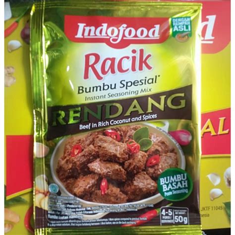 Jual Indofood Racik Bumbu Rendang Instan Dari Indofood Gram Shopee