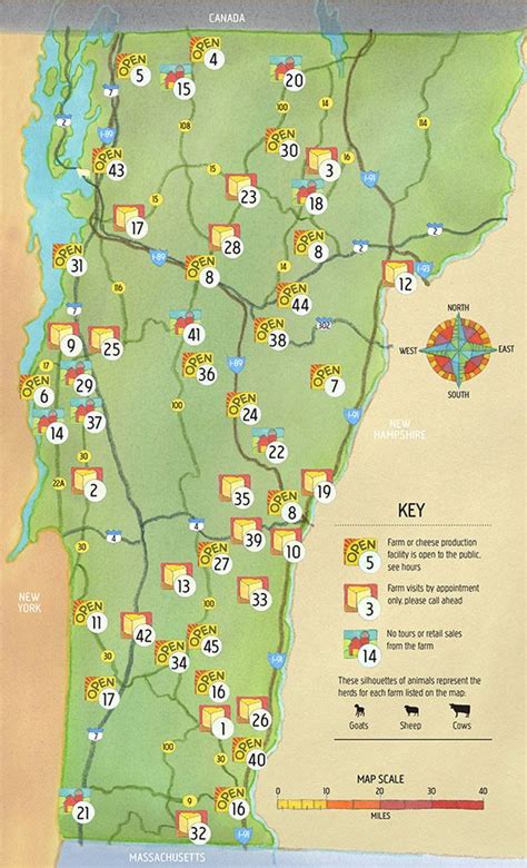 Vermont Tourist Attractions Map