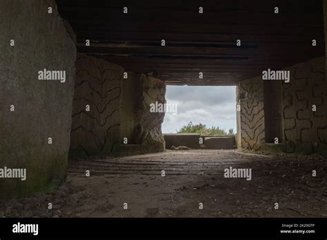 A l intérieur d un bunker allemand vide de la Seconde Guerre mondiale