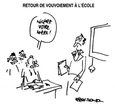 Retour du vouvoiement à l école Le Canard enchaîné n 4517 23 mai