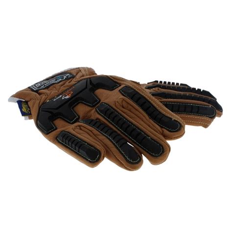 Endura Anti Impact Driver Glove Oilbloc Goatskin Kevlar Lined Tan L