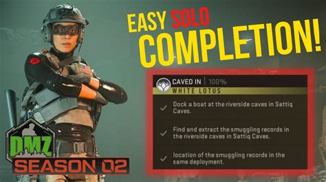 Easy Solo Caved In Mission Completion For White Lotus Call Of Duty