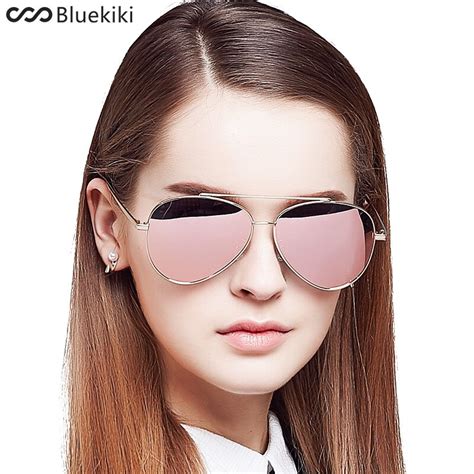 Kiki Women Polarized Sunglasses Brand Designer Pilot Driving Gold Metal