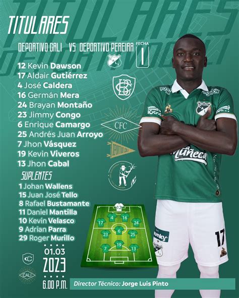 Deportivo Cali On Twitter Los 11 Titulares De Deportivo Cali Para