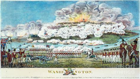 Washington Burning, 1814 Photograph by Granger