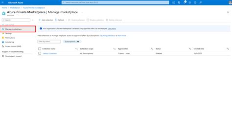 プライベート Azure Marketplace を使用した管理と制御 Microsoft Marketplace Microsoft Learn