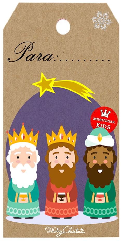 Etiqueta Regalos Reyes Magos Vi Tarjetas De Reyes Magos Tarjetas