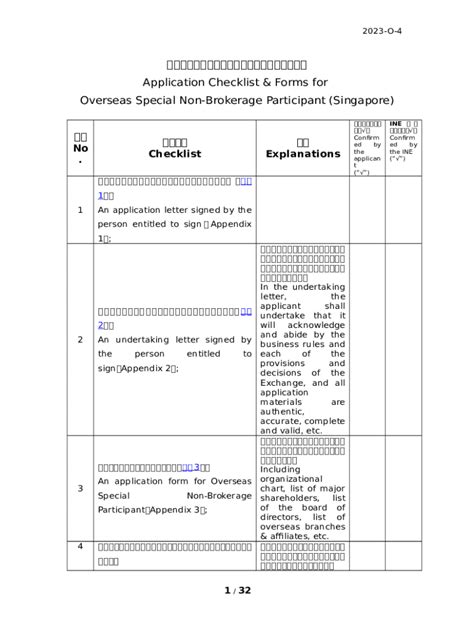 Appendix A And Ination And Checklist Doc Template Pdffiller