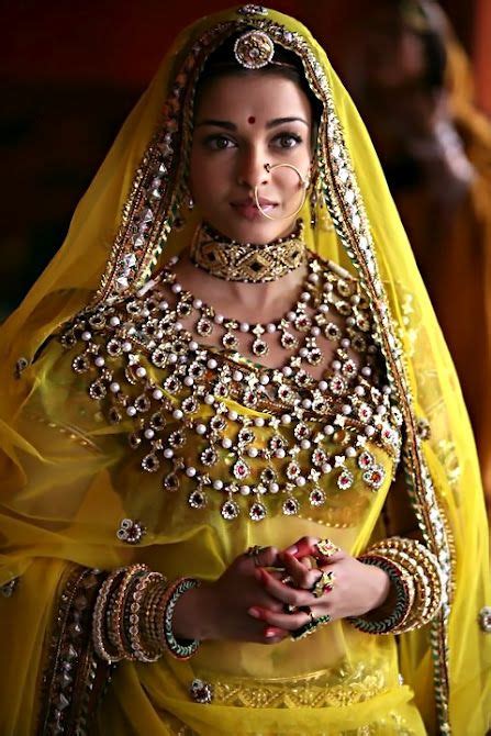 Aishwarya Rai In Yellow Bridal Dress Bridal Jewellery Indian Jodha