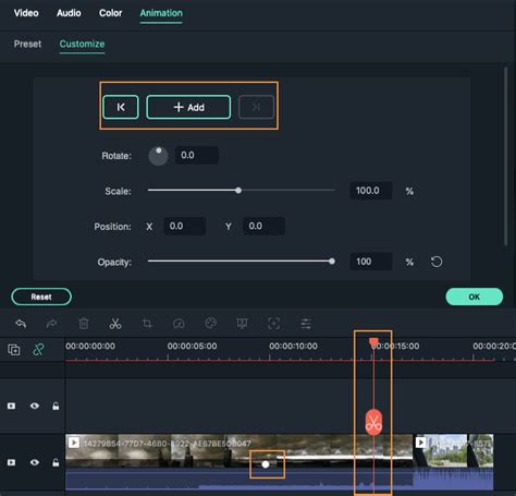 Key Framing Customize Animation On Filmora For Mac