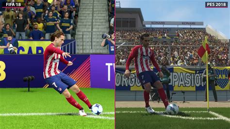 Fifa 18 Frente A Pes 2018 Compara Tú Mismo Las Diferencias Visuales Y