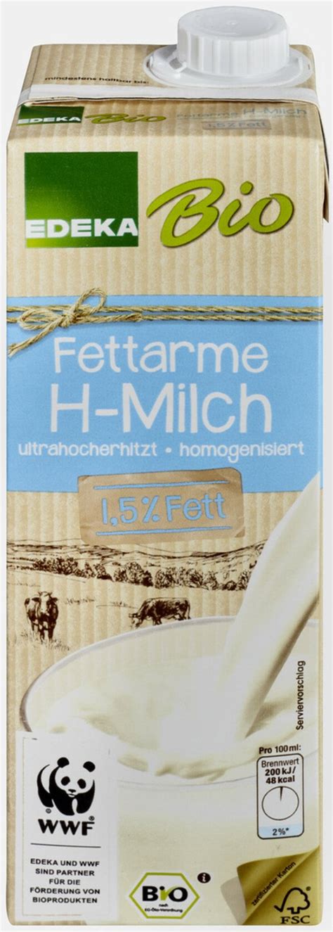 Edeka Bio Fettarme H Milch L Von Edeka F R Ansehen