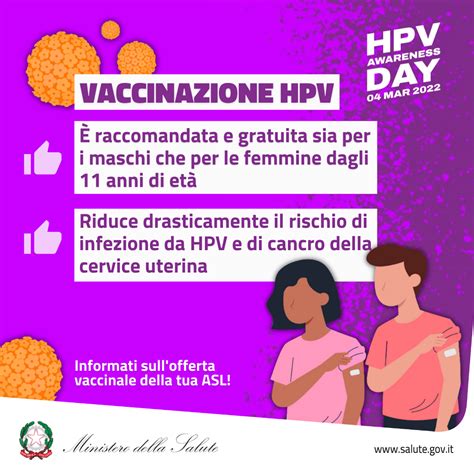 Vaccinazione HPV Informati Sull Offerta Vaccinale Della Tua ASL