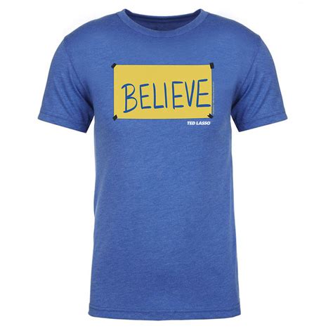 Ted Lasso Believe Sign Men S Tri Blend T Shirt Warner Bros Shop