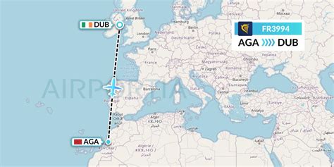 FR3994 Flight Status Ryanair Agadir To Dublin RYR3994