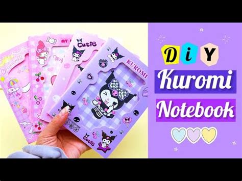 Diy Cute Kuromi Notebook Diary How To Make Kuromi Notebook At Home