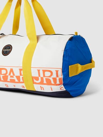 Napapijri Weekender Mit Label Print Modell Salinas Offwhite Online