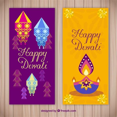 Free Vector | Creative diwali banner design