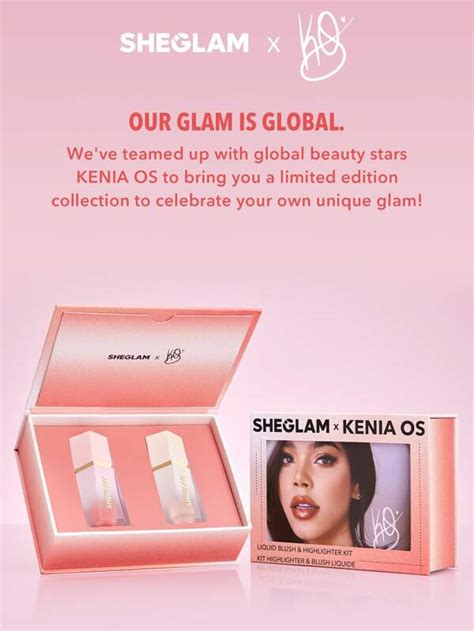 Sheglam X Kenia Os Liquid Blush Highlighter Kit Shein Singapore