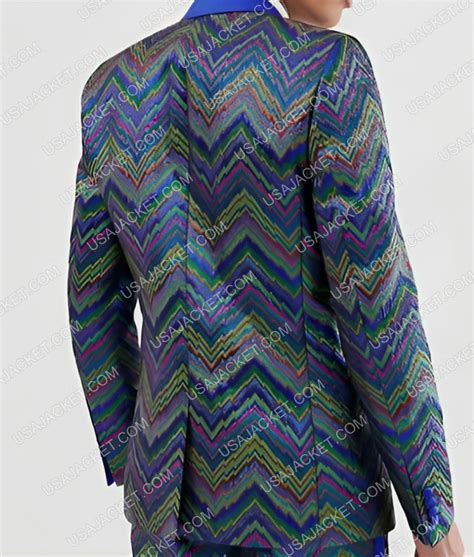 Sex Education S Otis Milburn Zig Zag Pattern Suit Usa Jacket