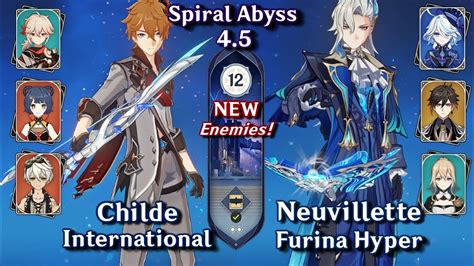 C0 Childe International And C0 Neuvillette Hyper Spiral Abyss 45