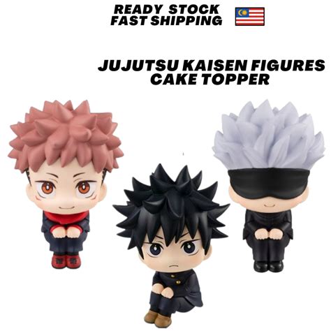 Jujutsu Kaisen Figure Gojo Cake Topper Jujutsu Kaisen Keychain Hadiah