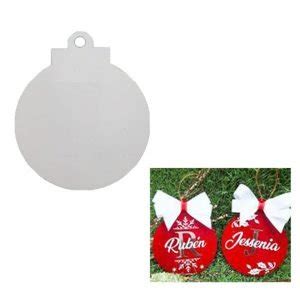 Esfera De Navidad Acrilico Sublimable 7cm 12 Unidades Donna Insumos