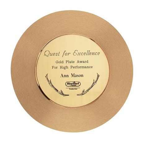 Round Brass Plaque by Athletic Awards