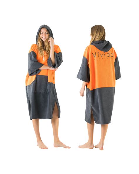 Poncho Towel Changing Robe Swimming Surf Triathlon Kitesurf And Beach