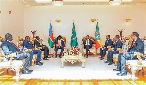 Kiir Abiy Discuss Trade And Regional Peace South Sudan