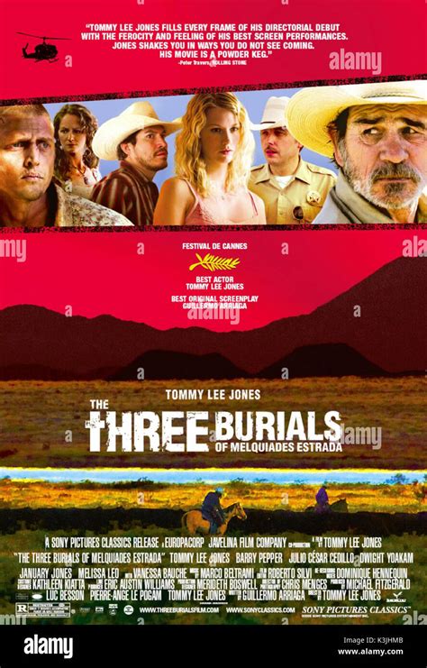 THREE BURIALS OF MELQUIADES ESTRADA TOMMY LEE JONES, BARRY PEPPER THREE ...