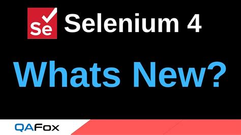 Selenium New Features Part Whats New In Selenium Youtube