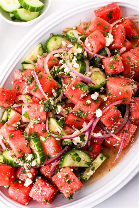 Watermelon Salad With Goat Cheese Yummi Haus