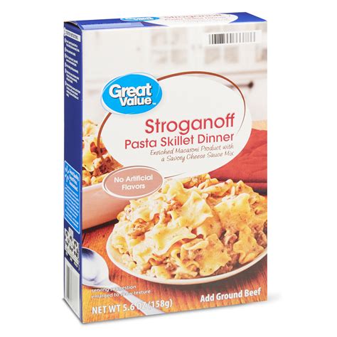 Great Value Stroganoff Pasta Skillet Dinner 5 6 Oz Walmart