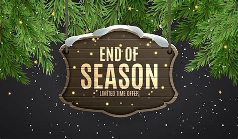 Premium Vector Winter End Of Season Sale Banner Template