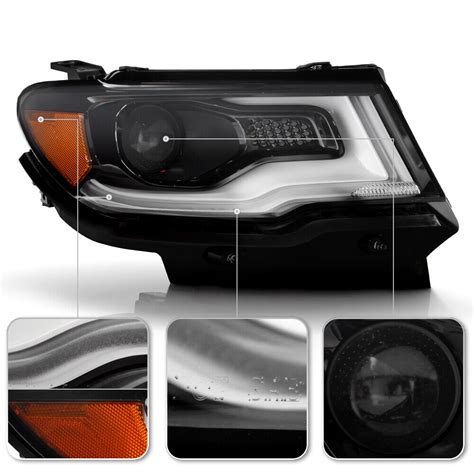 For 2017 2021 Jeep Compass HID Xenon LED DRL Projector Headlight