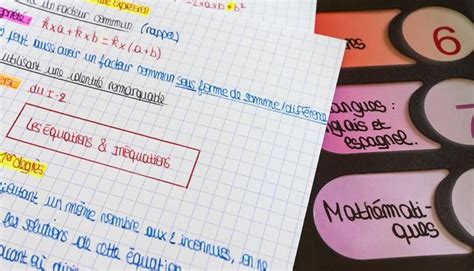 Bac Cinq règles pour une bonne fiche de révisions fiche de revision