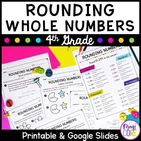 Rounding Whole Numbers Worksheets 4th Grade Expertuition Worksheets