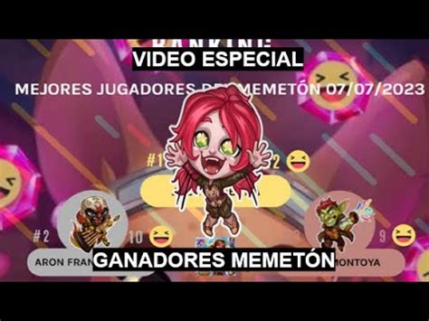 GANADORES MEMETÓN RIDI HERO WARS TODAS LAS PLATAFORMAS YouTube