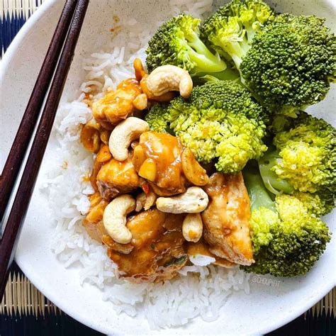 Poulet aux noix de cajou à la chinoise Sainplement Healthy