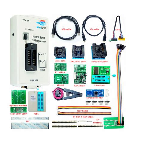 Rt809f Programmer Adapters Sop8 Ic Clip Motherboard Lcd Reader Peb 1