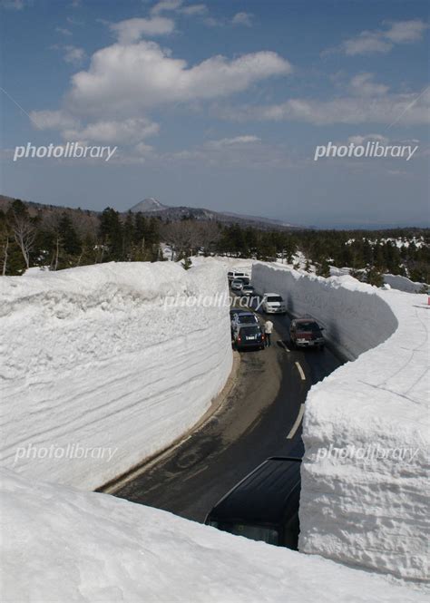 八甲田 雪の回廊 写真素材 3734937 フォトライブラリー Photolibrary