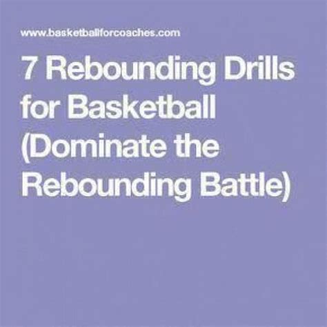 7 Rebounding Drills for Basketball (Dominate the Rebounding Battle) #basketballtraining # ...