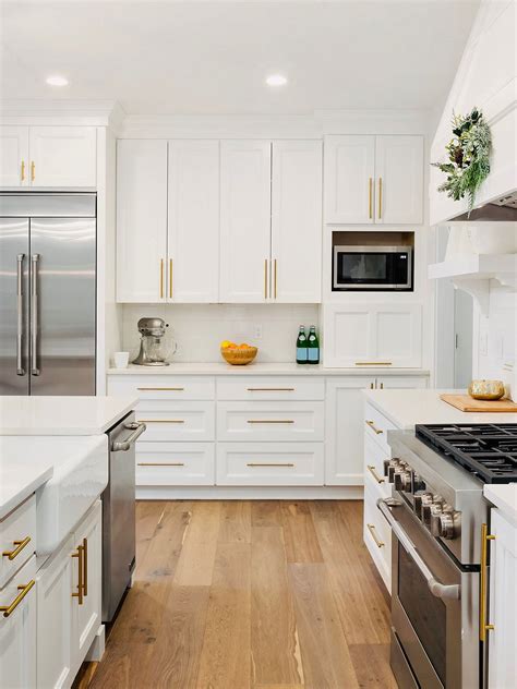 Beautiful White Kitchen Cabinets With Brass Hardware Nikki S Plate