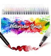 Amteker 24 1 Aquarellstifte Brush Pen Set Malen Pinselstifte Mit