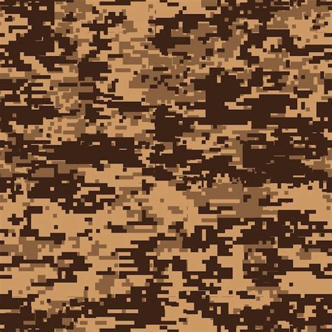 Premium Vector Modern Pixel Desert Digital Camouflage Seamless